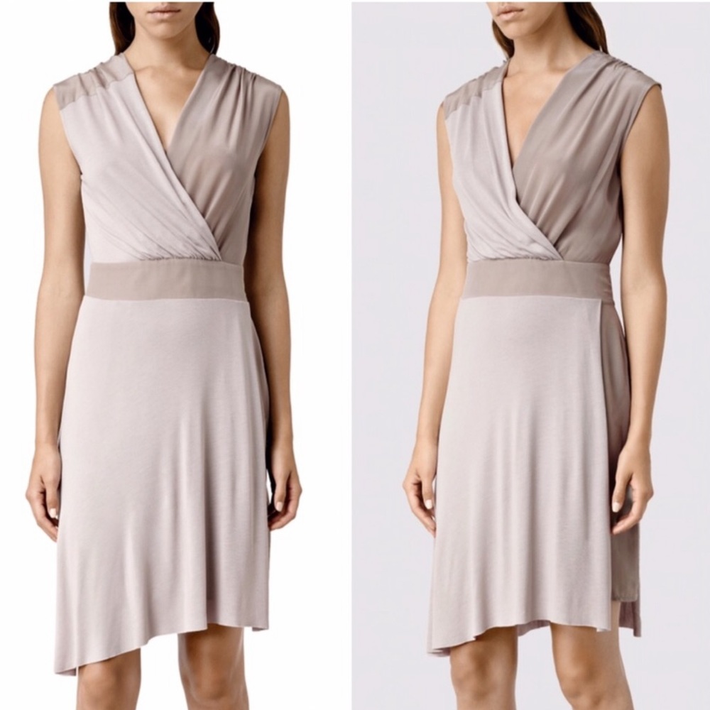 All Saints Zuri two tone dress Sz 4